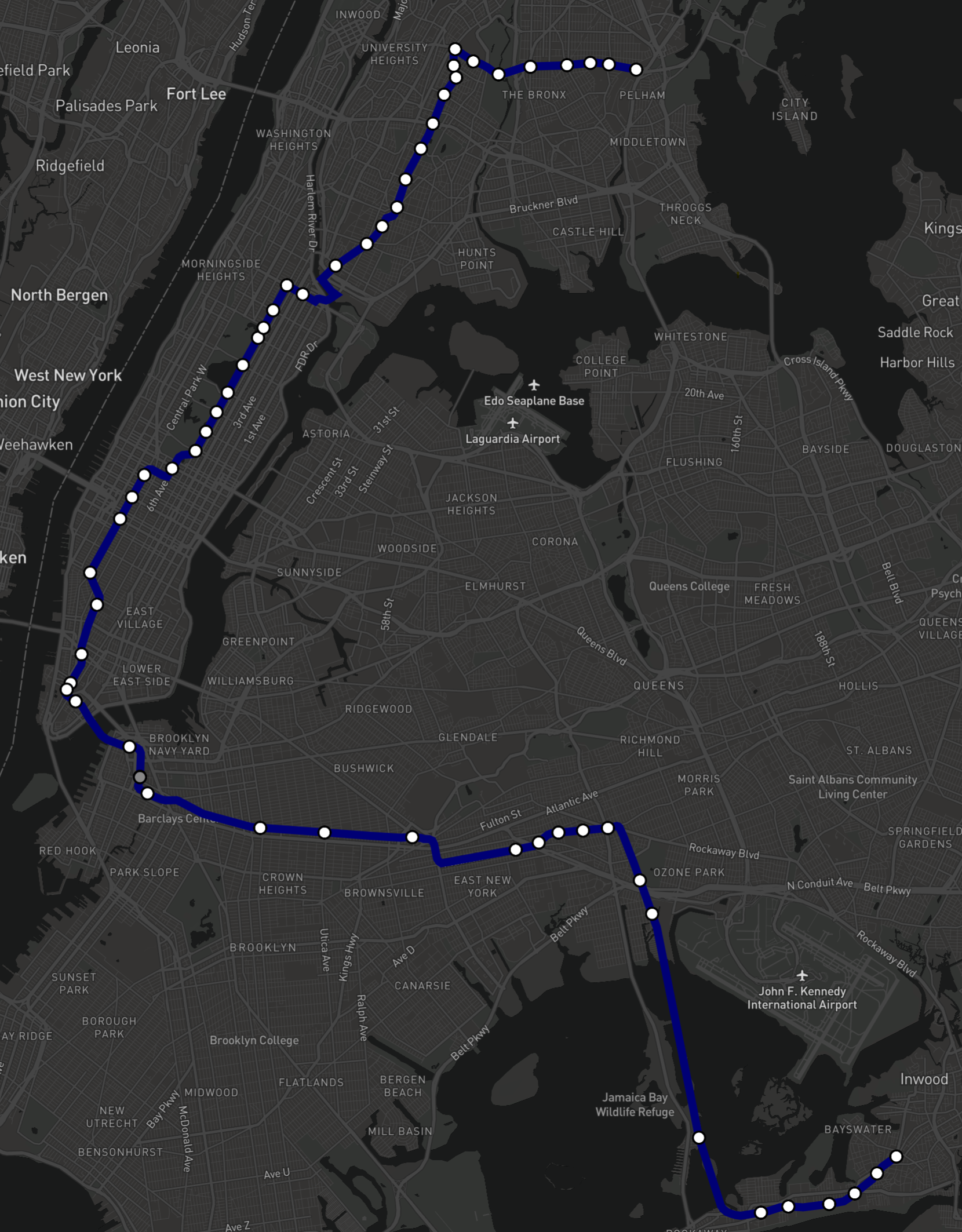 Route map for the K line